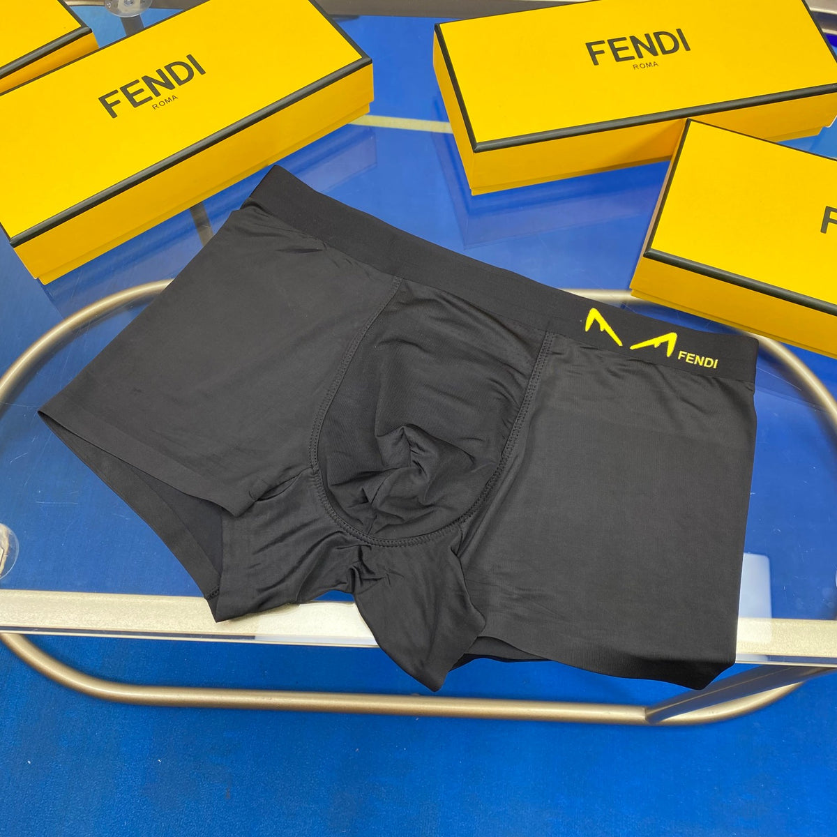 Fendi Cotton Men's Boxer Briefs - 3-Piece Box