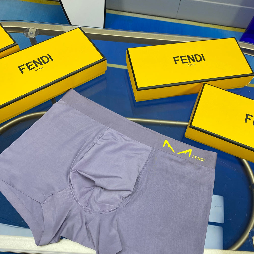 Fendi Cotton Men's Boxer Briefs - 3-Piece Box