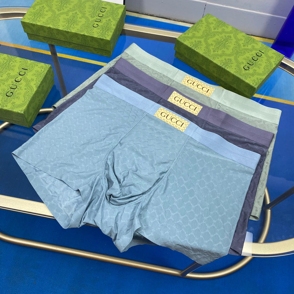Gucci Ice-Silk Men's Boxer Briefs - 3-Piece Box