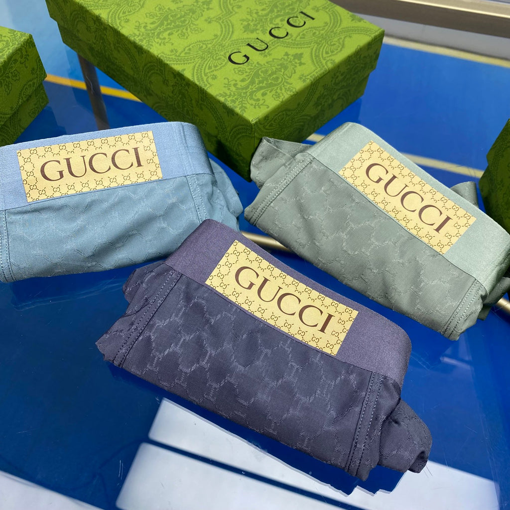 Gucci Ice-Silk Men's Boxer Briefs - 3-Piece Box