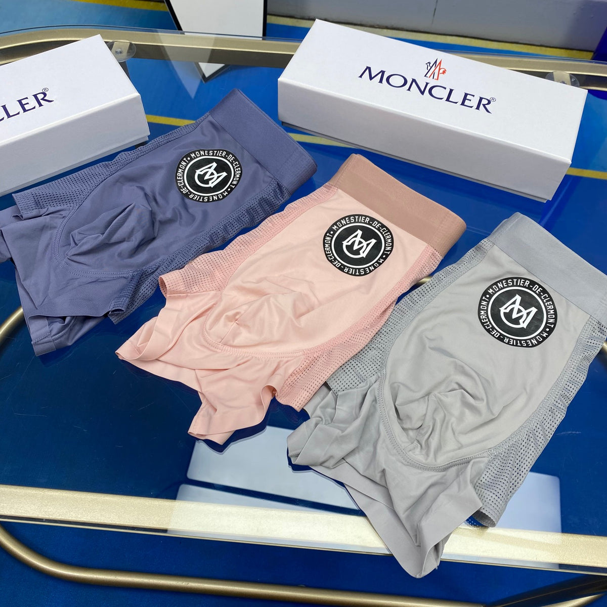 Moncler Cotton Men's Boxer Briefs - 3-Piece Box