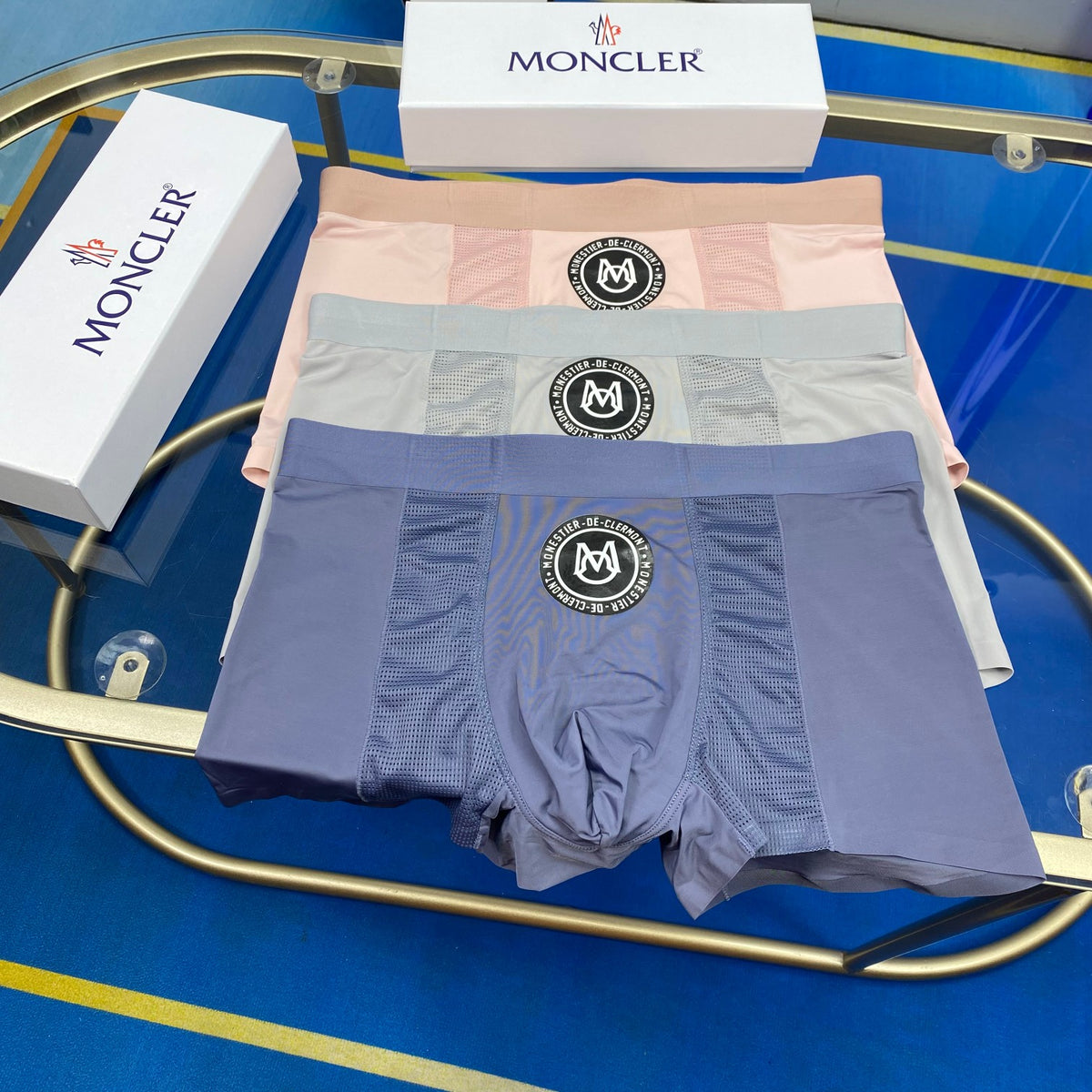Moncler Cotton Men's Boxer Briefs - 3-Piece Box