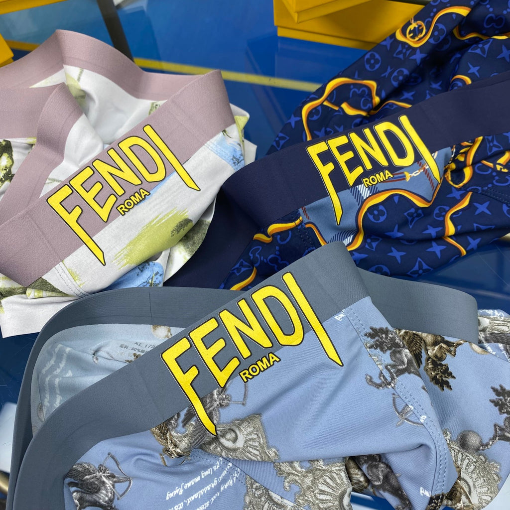 Fendi Ice-Silk Men's Boxer Briefs - 3-Piece Box
