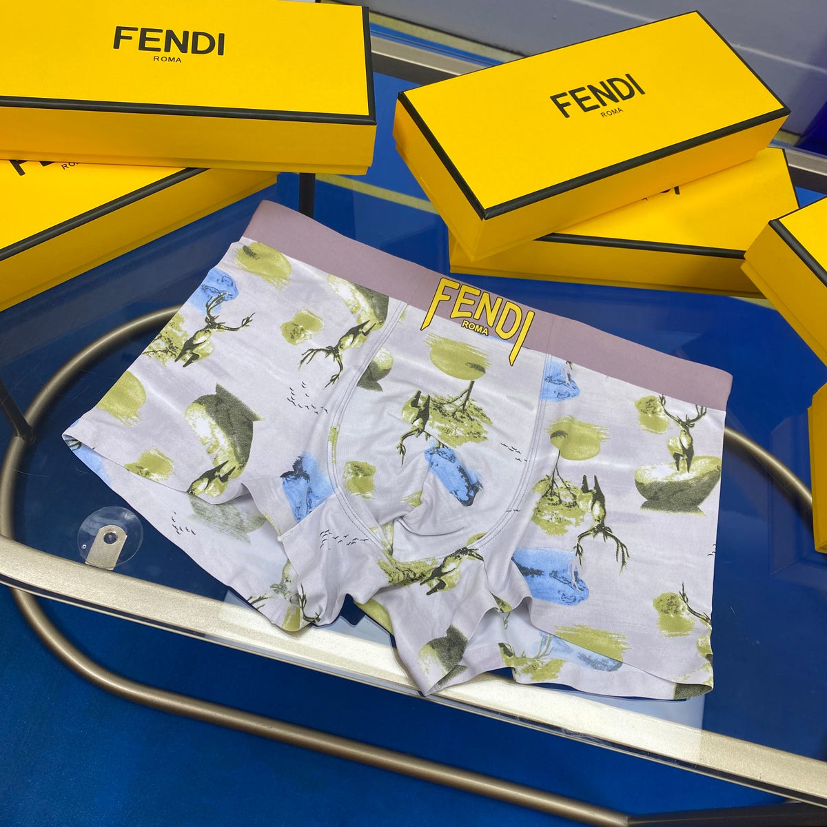 Fendi Ice-Silk Men's Boxer Briefs - 3-Piece Box