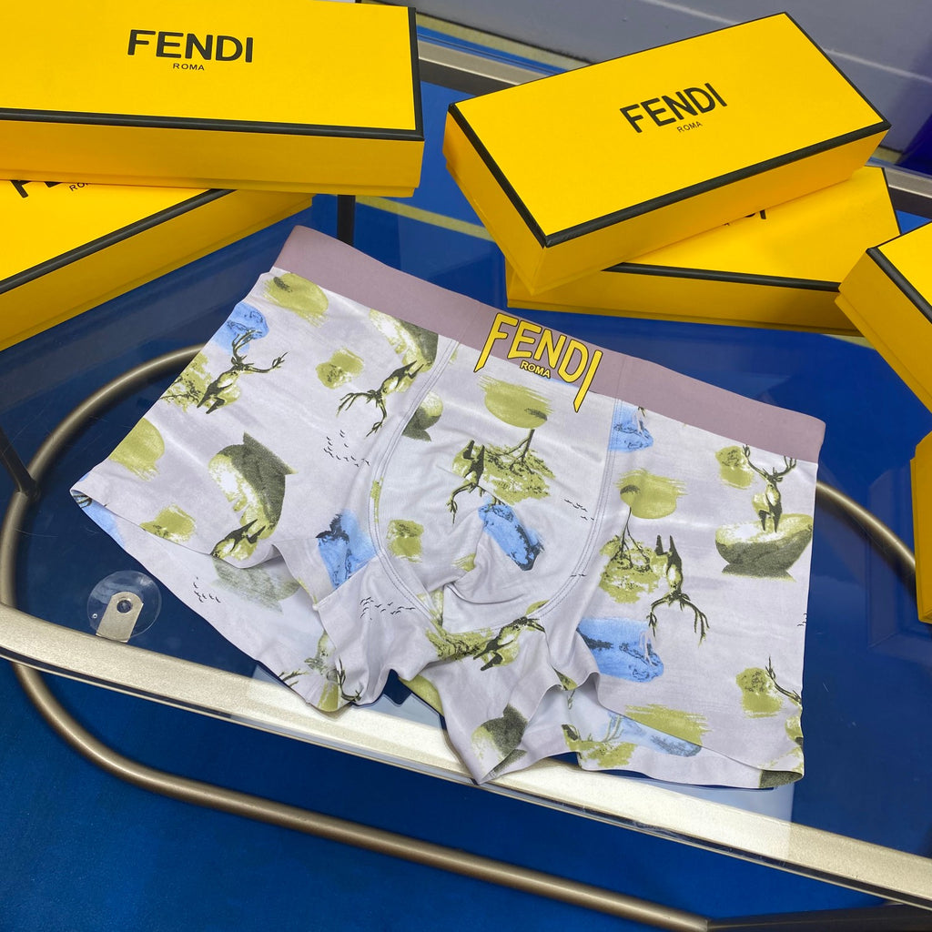 Fendi Ice-Silk Men's Boxer Briefs - 3-Piece Box