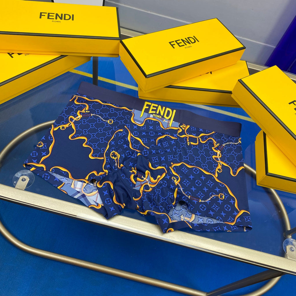 Fendi Ice-Silk Men's Boxer Briefs - 3-Piece Box