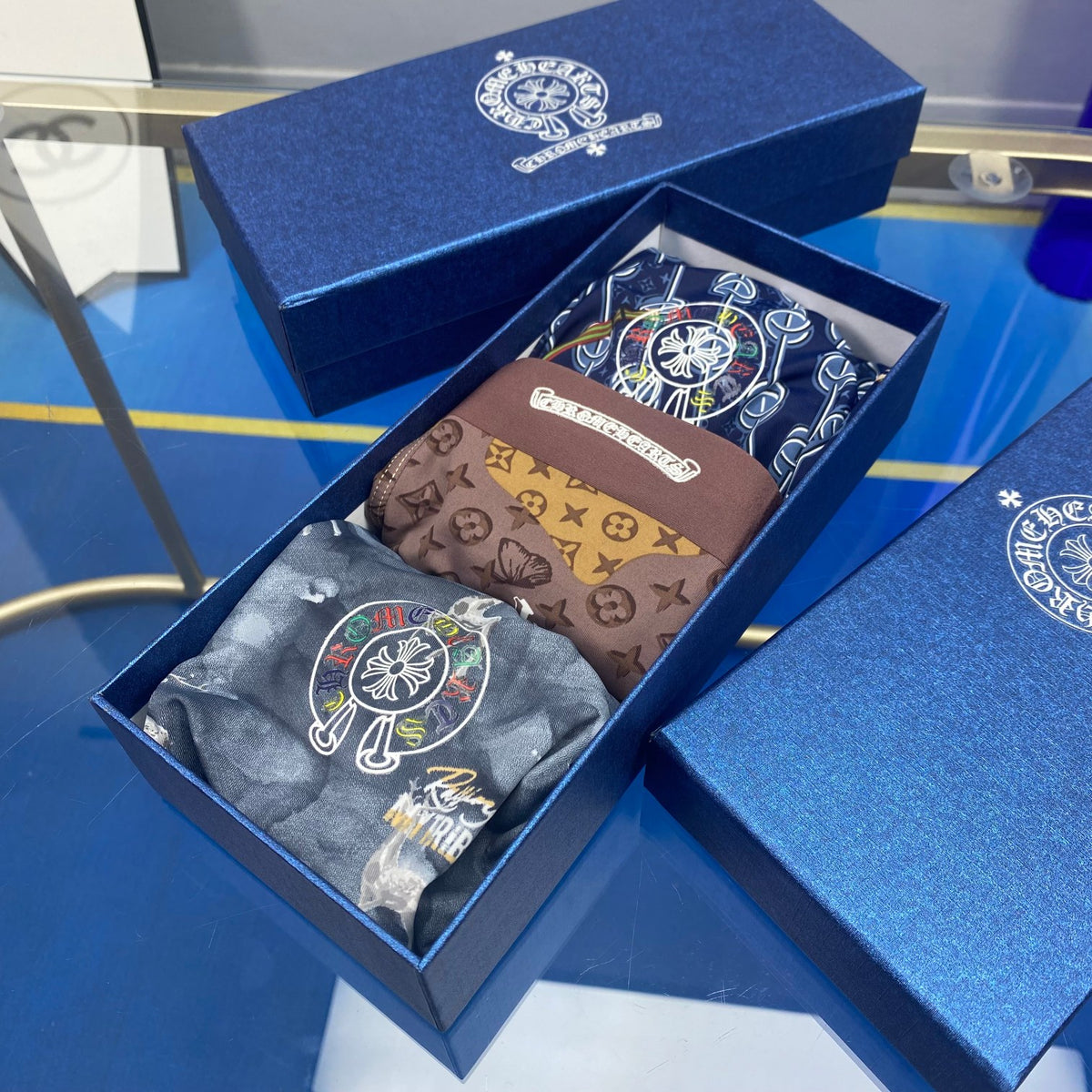 Chrome Hearts Printed Mixed-Colour Boxer Briefs 3-Piece Box
