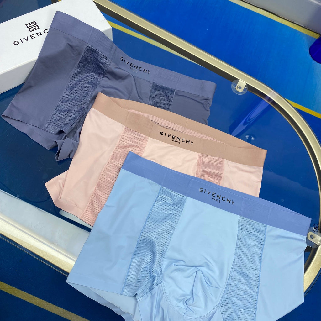 Givenchy Ice-Silk Men's Boxer Briefs - 3-Piece Box