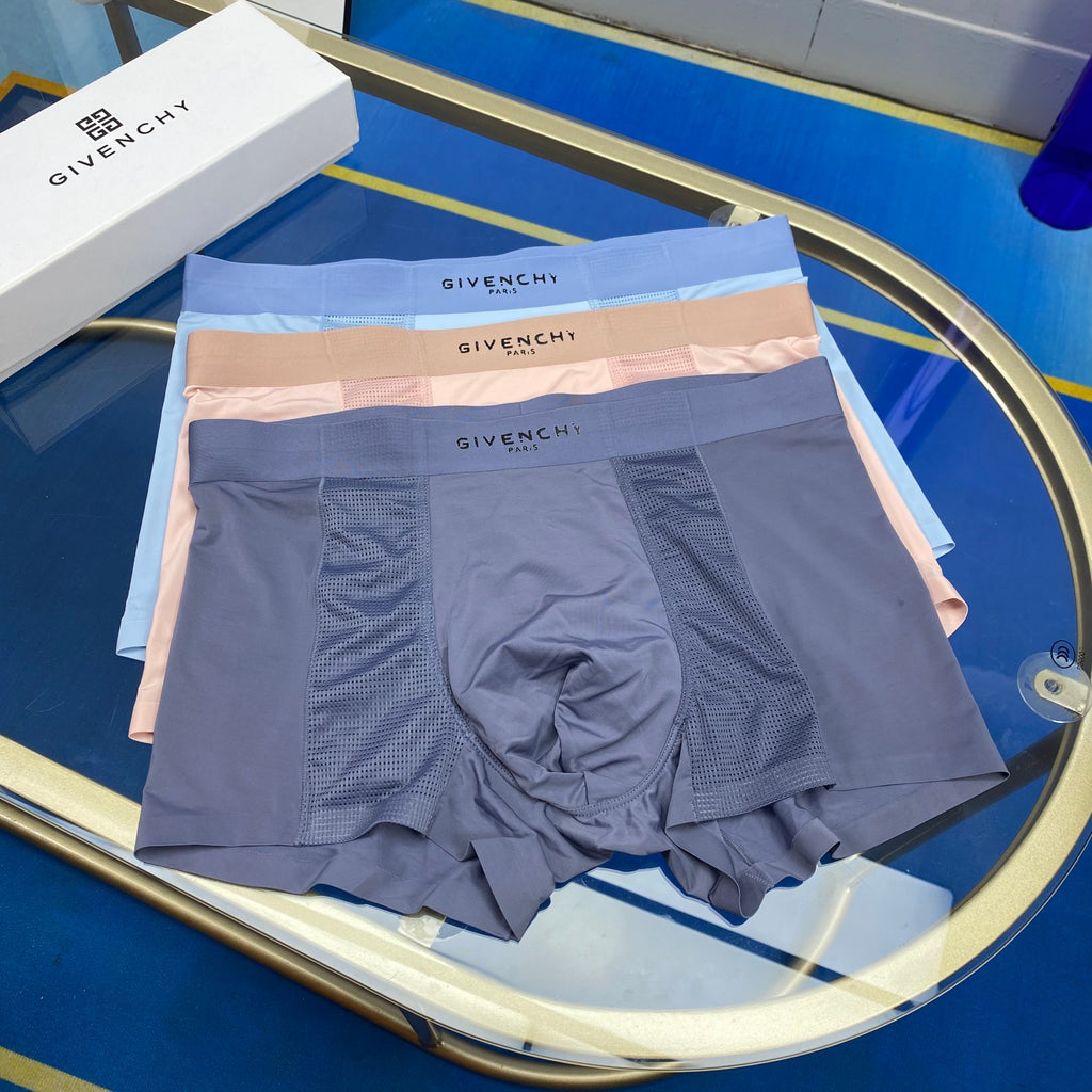 Givenchy Ice-Silk Men's Boxer Briefs - 3-Piece Box