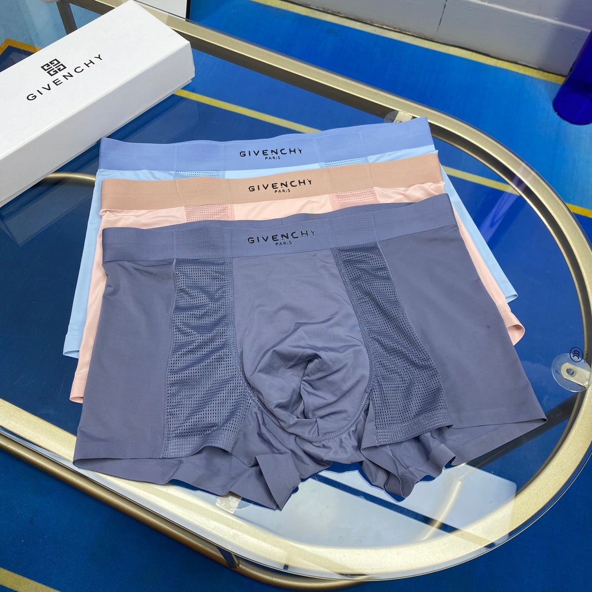 Givenchy Ice-Silk Men's Boxer Briefs - 3-Piece Box