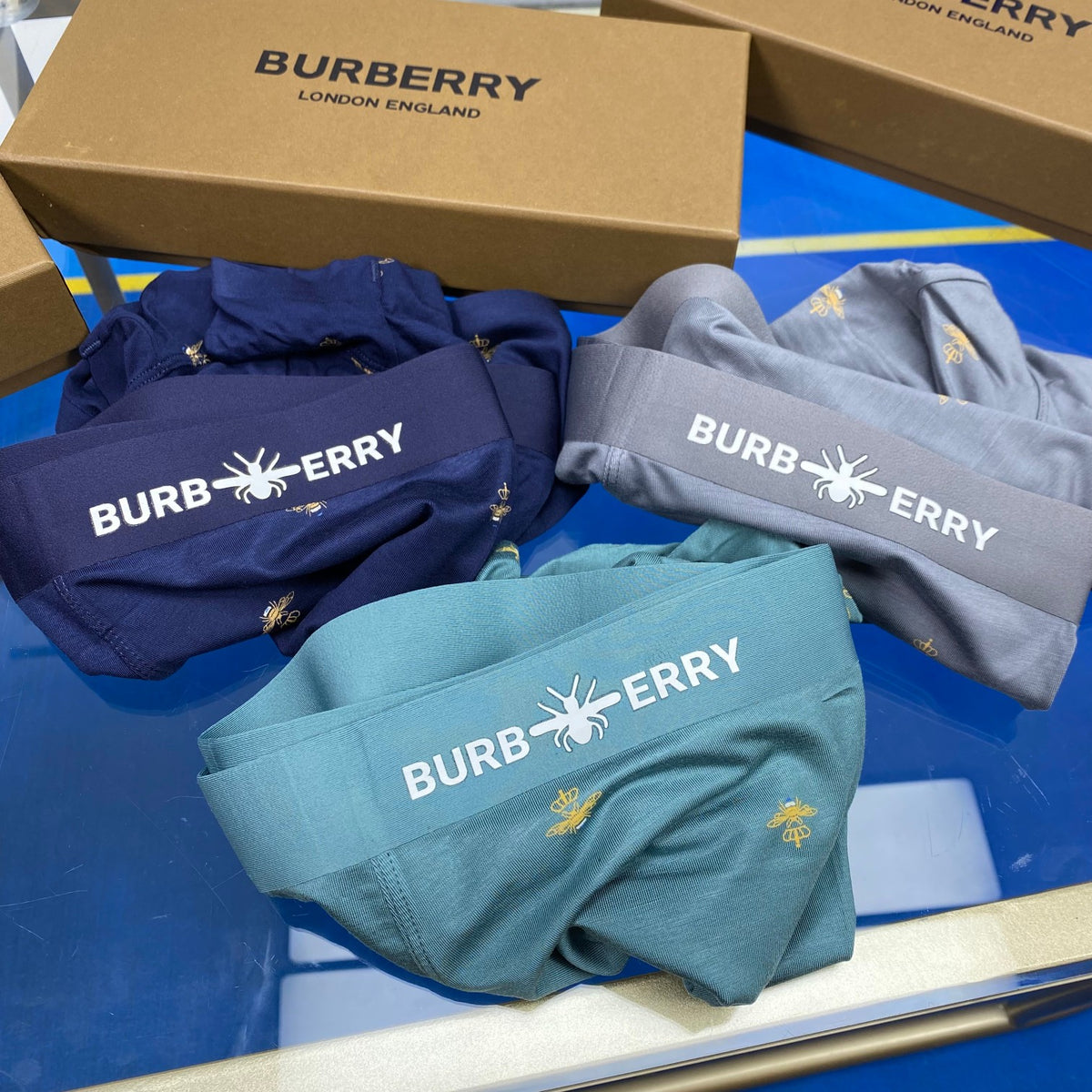 Burberry Men's Boxer Briefs - 3-Piece Box