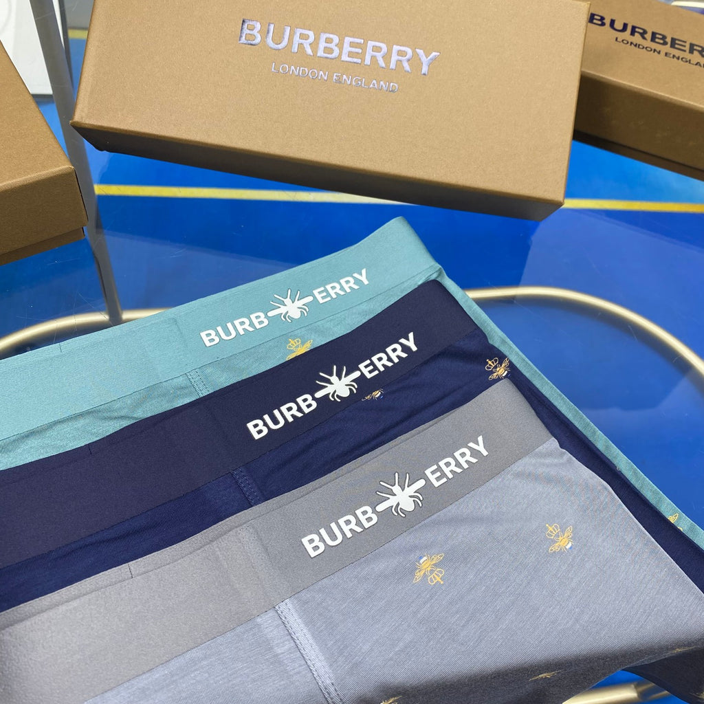 Burberry Men's Boxer Briefs - 3-Piece Box