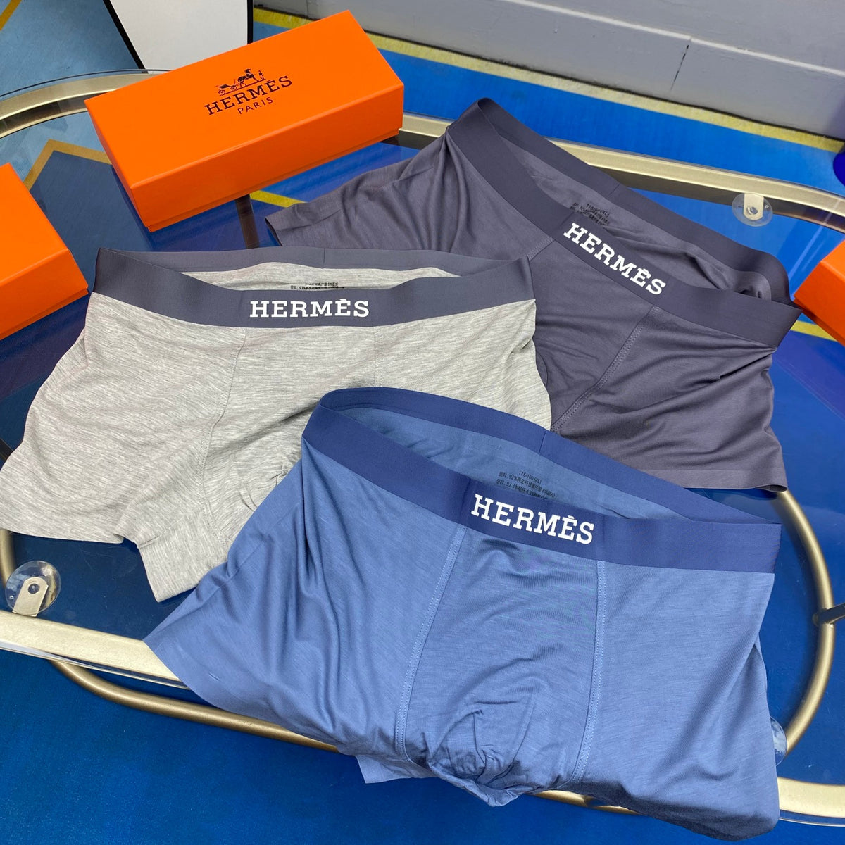 Hermes Men's Boxer Briefs - 3-Piece Box