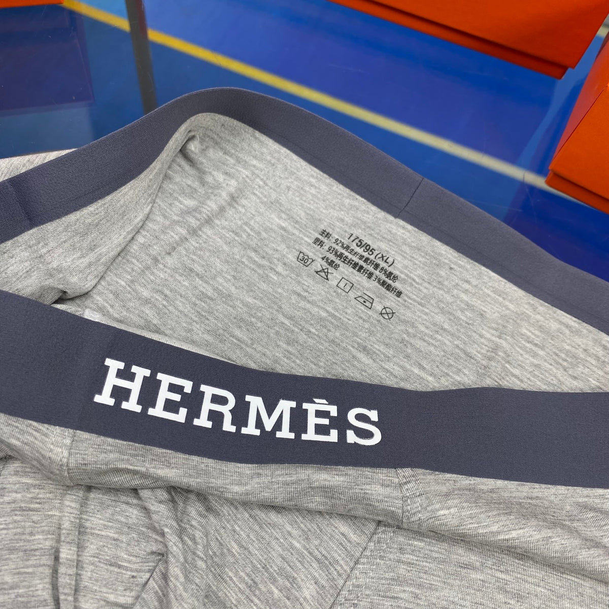 Hermes Modal Visible Colour, Waistband And Emblem Details Men's Boxer Briefs - 3-Piece Box