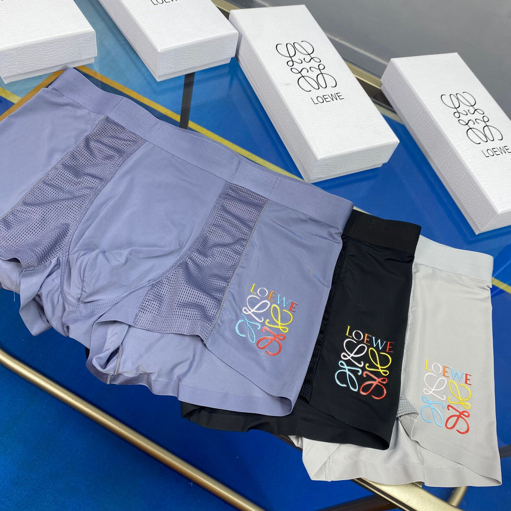 Loewe Multicolour Emblem Details Men's Boxer Briefs - 3-Piece Box