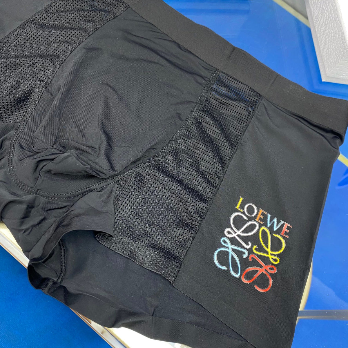 Unbranded Visible Waistband, Colour And Emblem Details Men's Boxer Briefs - 3-Piece Box