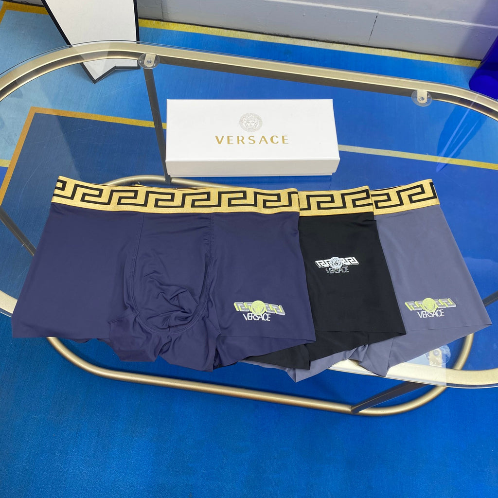 Versace Ice-Silk Short Socks - 3-Pair Pack