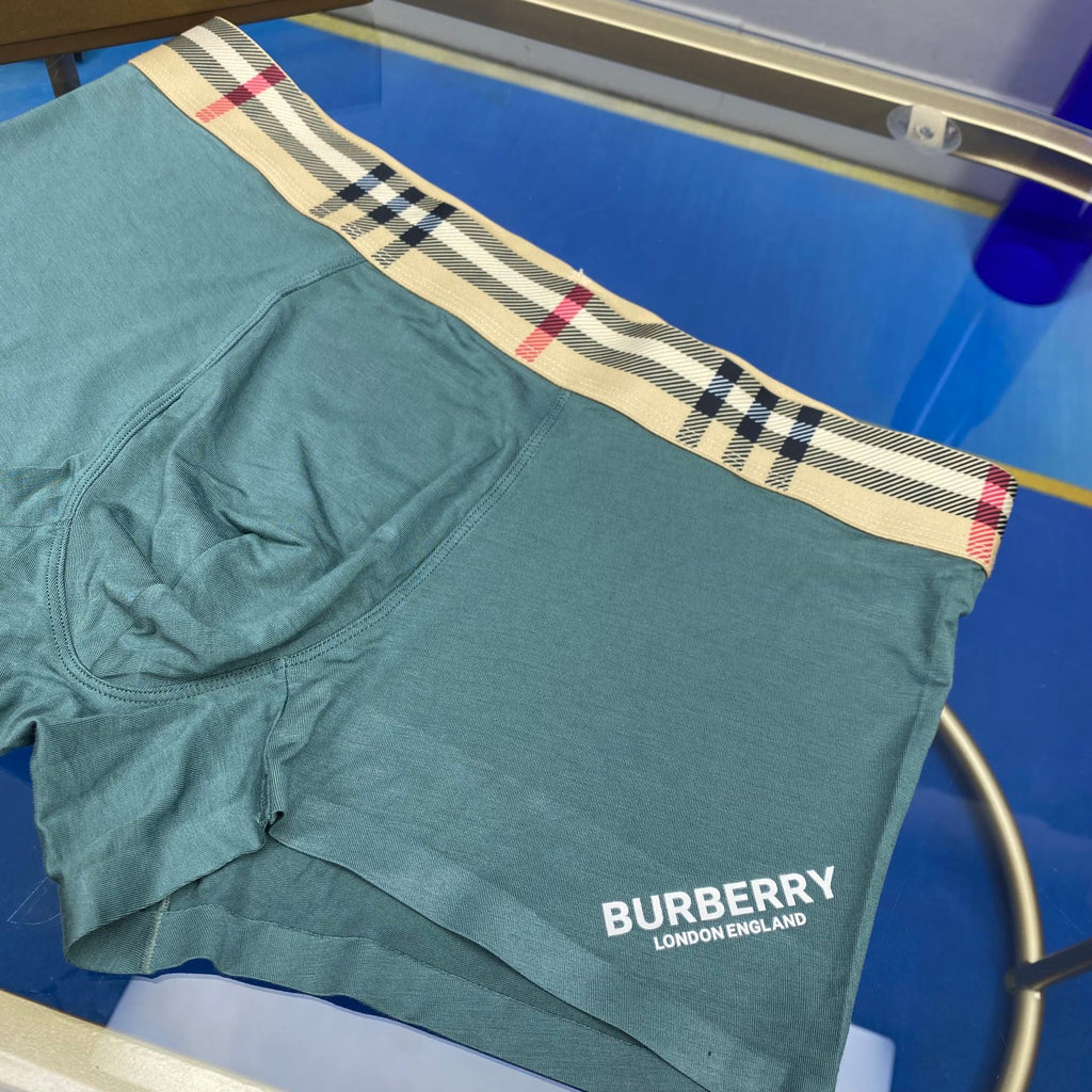 Burberry Check-Inspired Waistbands Men's Boxer Briefs - 3-Piece Box