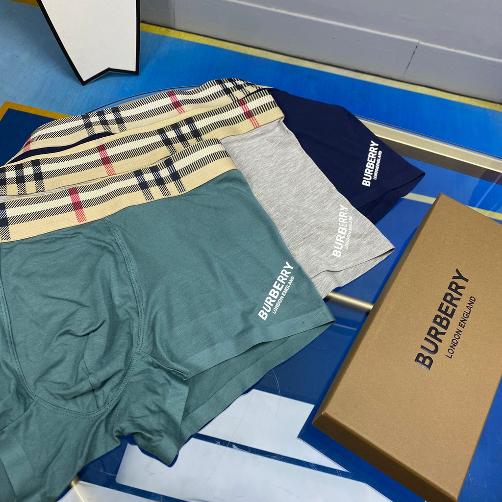 Burberry Men's Boxer Briefs - 3-Piece Box