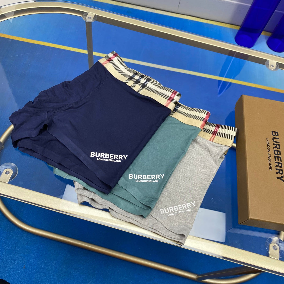 Burberry Classic Check Boxer Briefs 3-Piece Box Collection