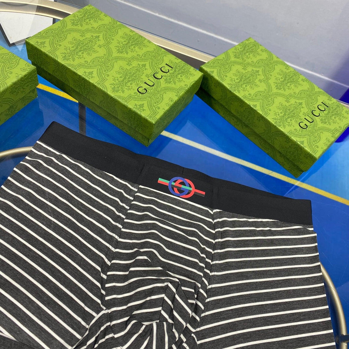 Gucci Ice-Silk Men's Boxer Briefs - 3-Piece Box
