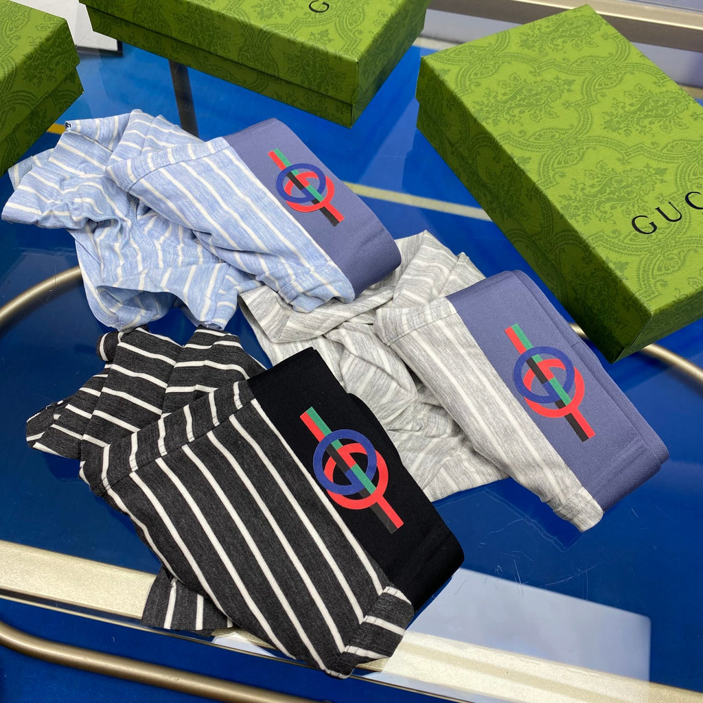 Gucci Ice-Silk Men's Boxer Briefs - 3-Piece Box