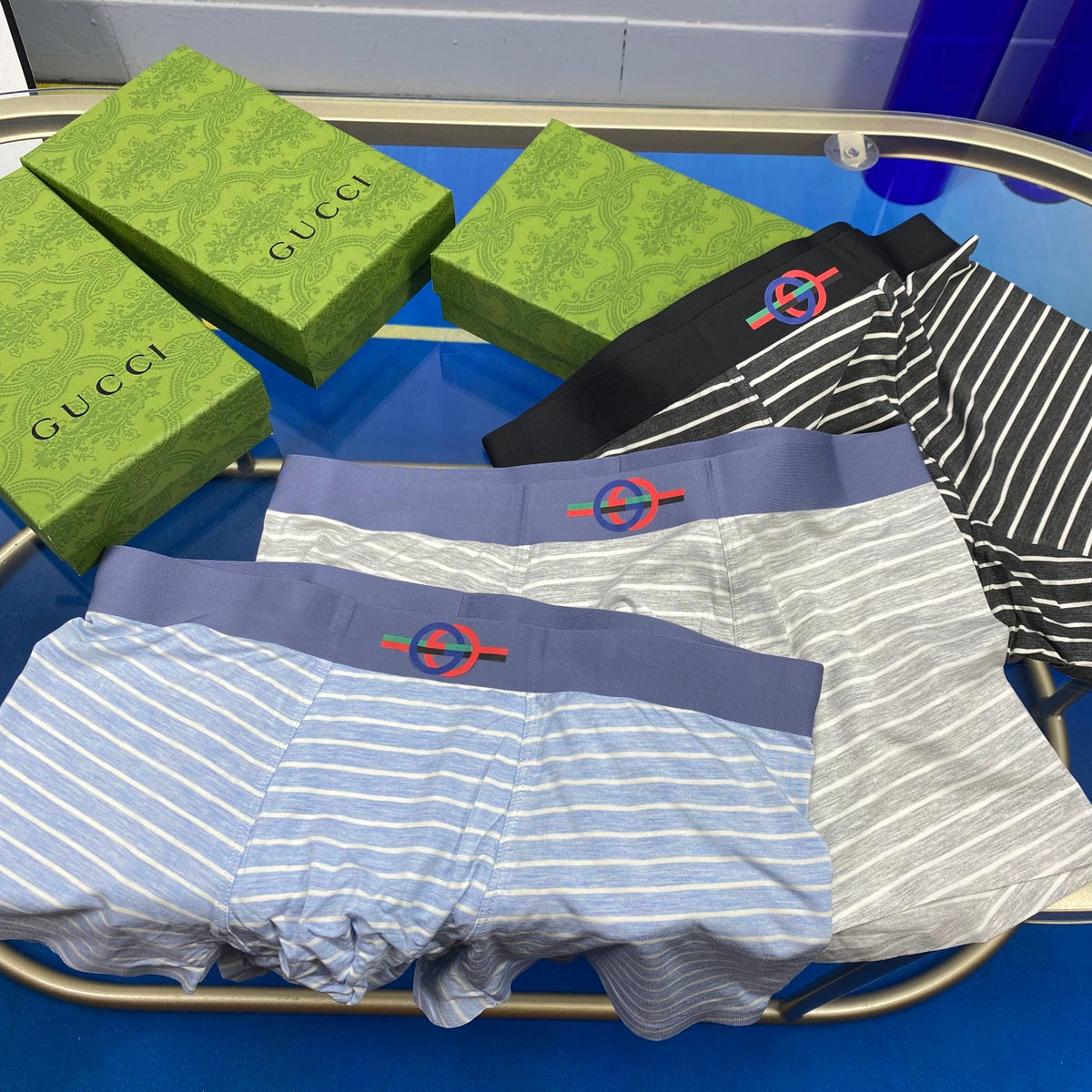 Gucci Ice-Silk Men's Boxer Briefs - 3-Piece Box