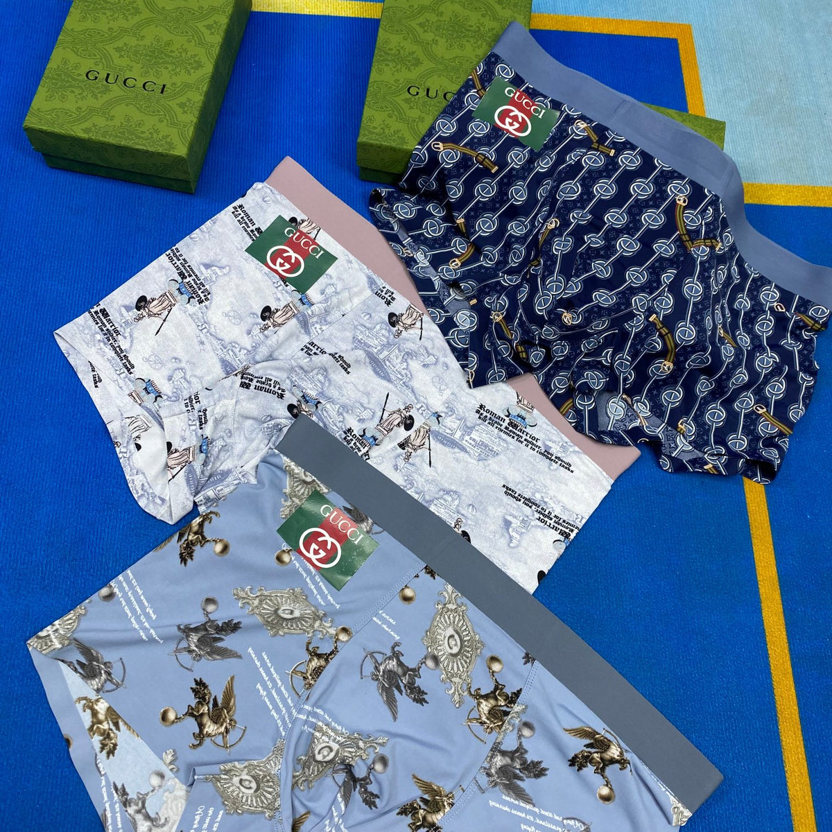 Gucci Ice-Silk Men's Boxer Briefs - 3-Piece Box