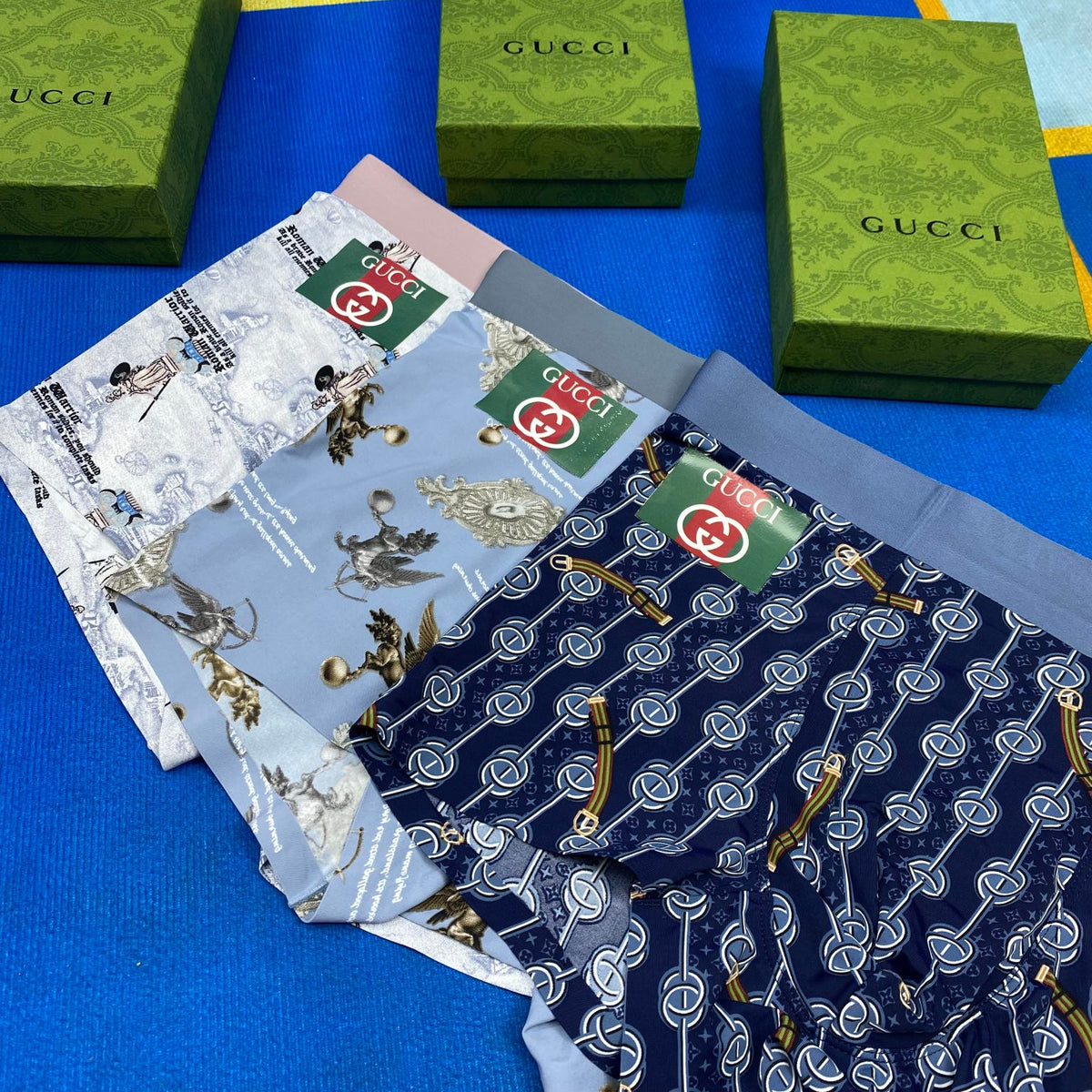 Gucci Ice-Silk Men's Boxer Briefs - 3-Piece Box