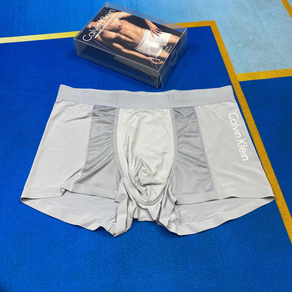 Calvin Klein Visible Branded Waistband Or Emblem Details Men's Boxer Briefs - 3-Piece Box