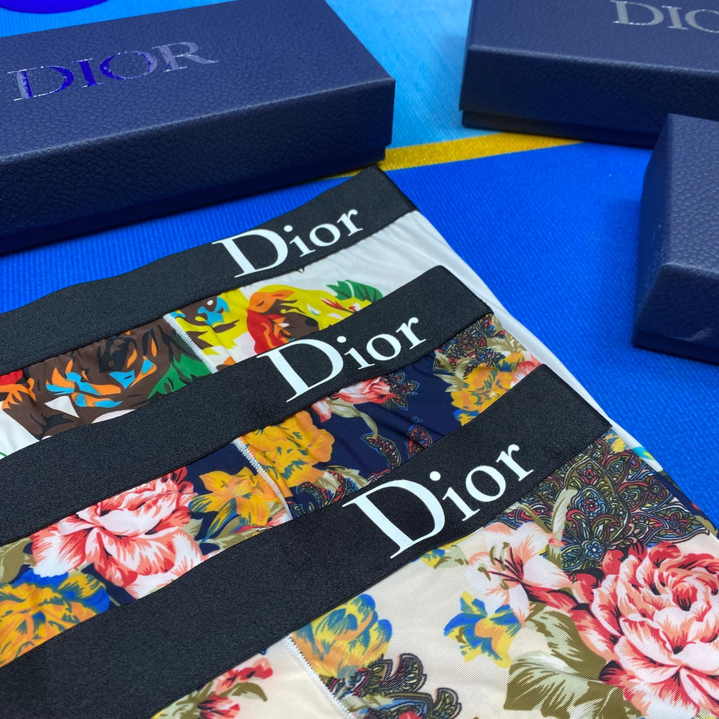 Dior Ice-Silk Men's Boxer Briefs - 3-Piece Box