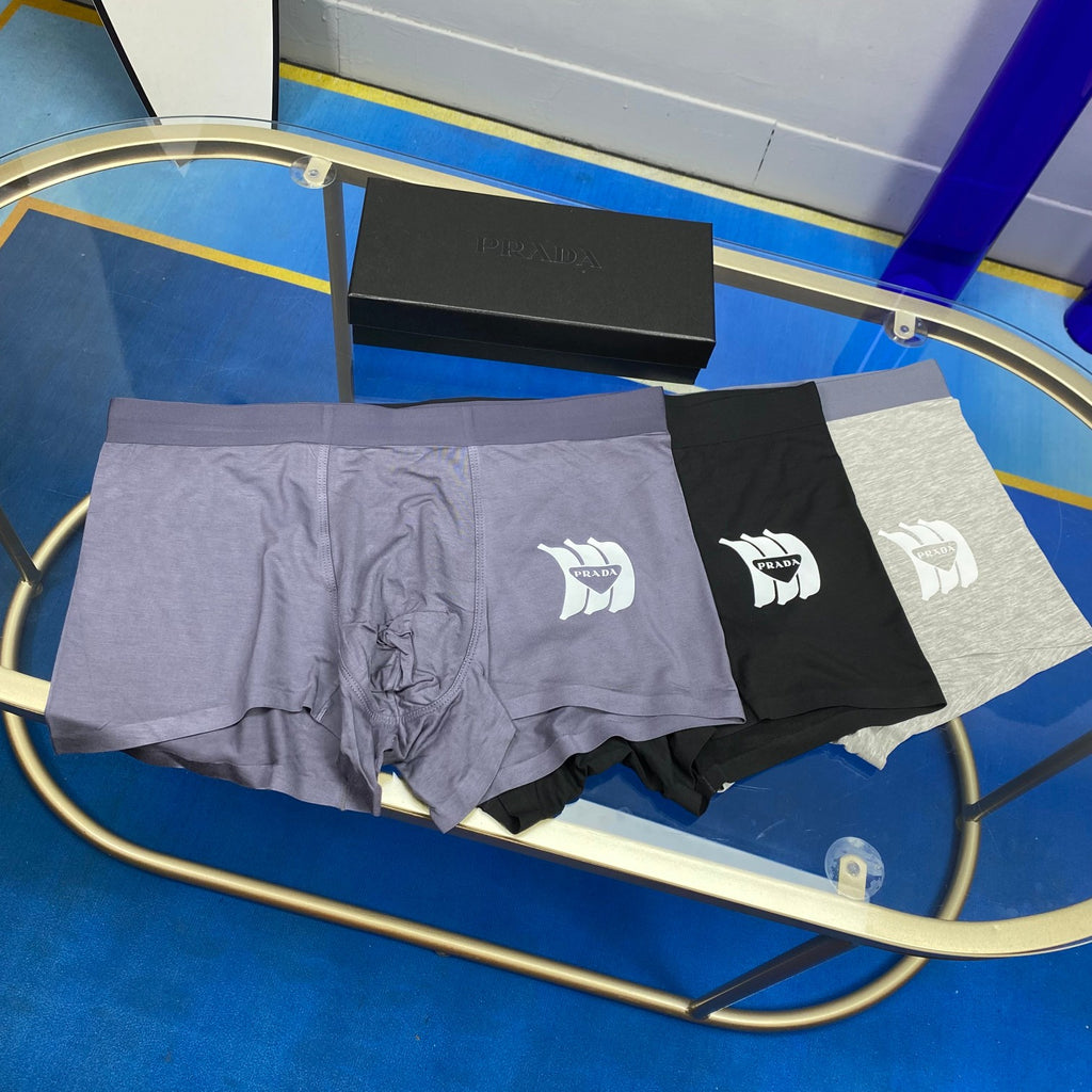 Unbranded Crest-Style Front Graphic Men's Boxer Briefs