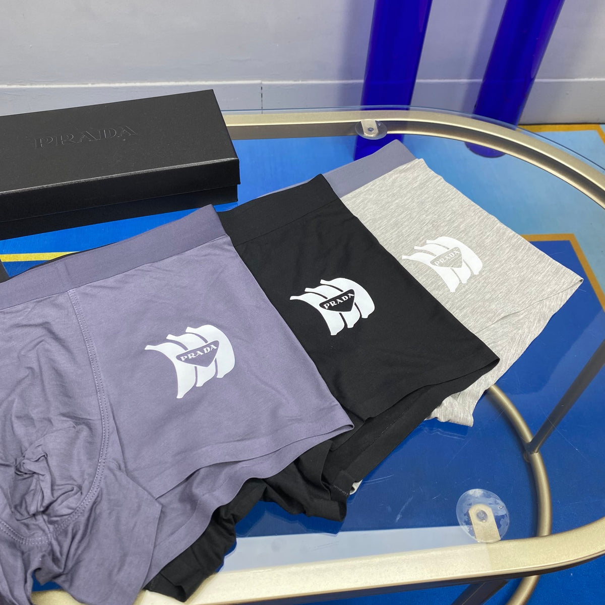 Prada Men's Boxer Briefs - 3-Piece Box