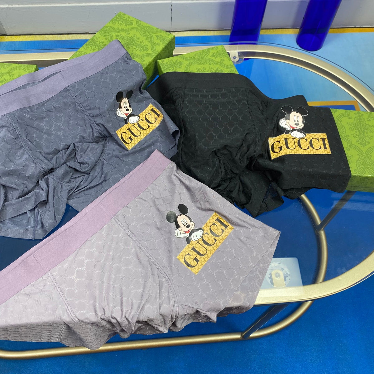 Gucci Ice-Silk Men's Boxer Briefs - 3-Piece Box