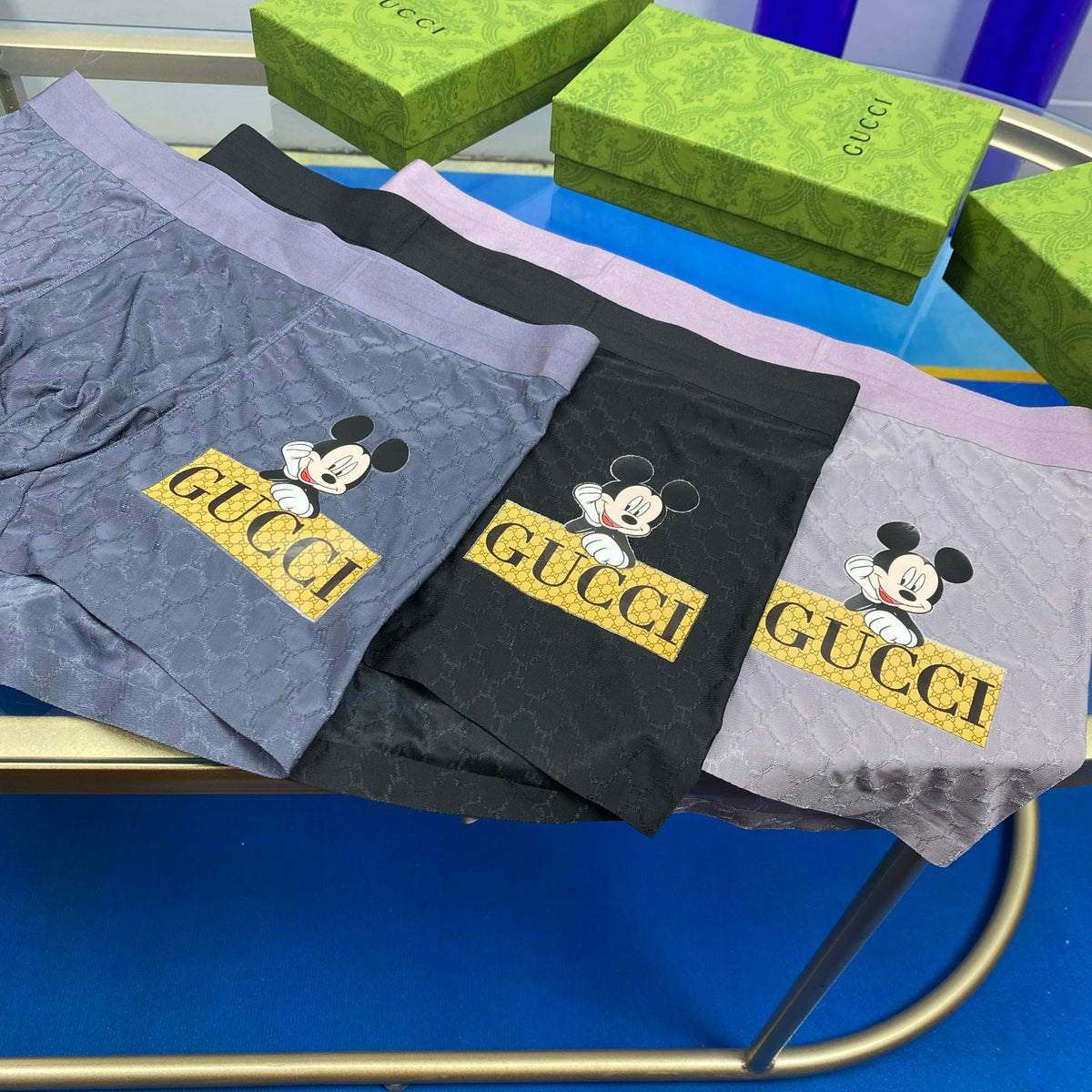 Gucci Ice-Silk Men's Boxer Briefs - 3-Piece Box