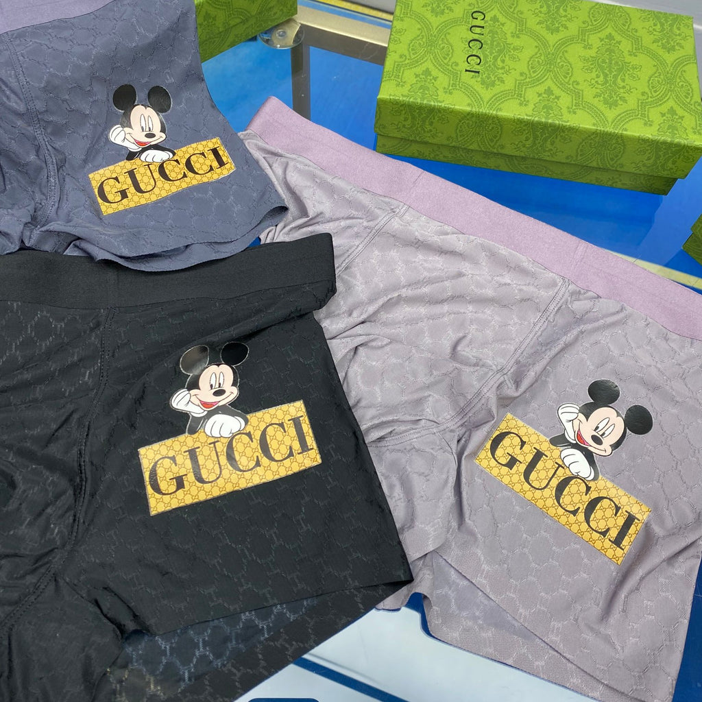 Gucci Ice-Silk Men's Boxer Briefs - 3-Piece Box