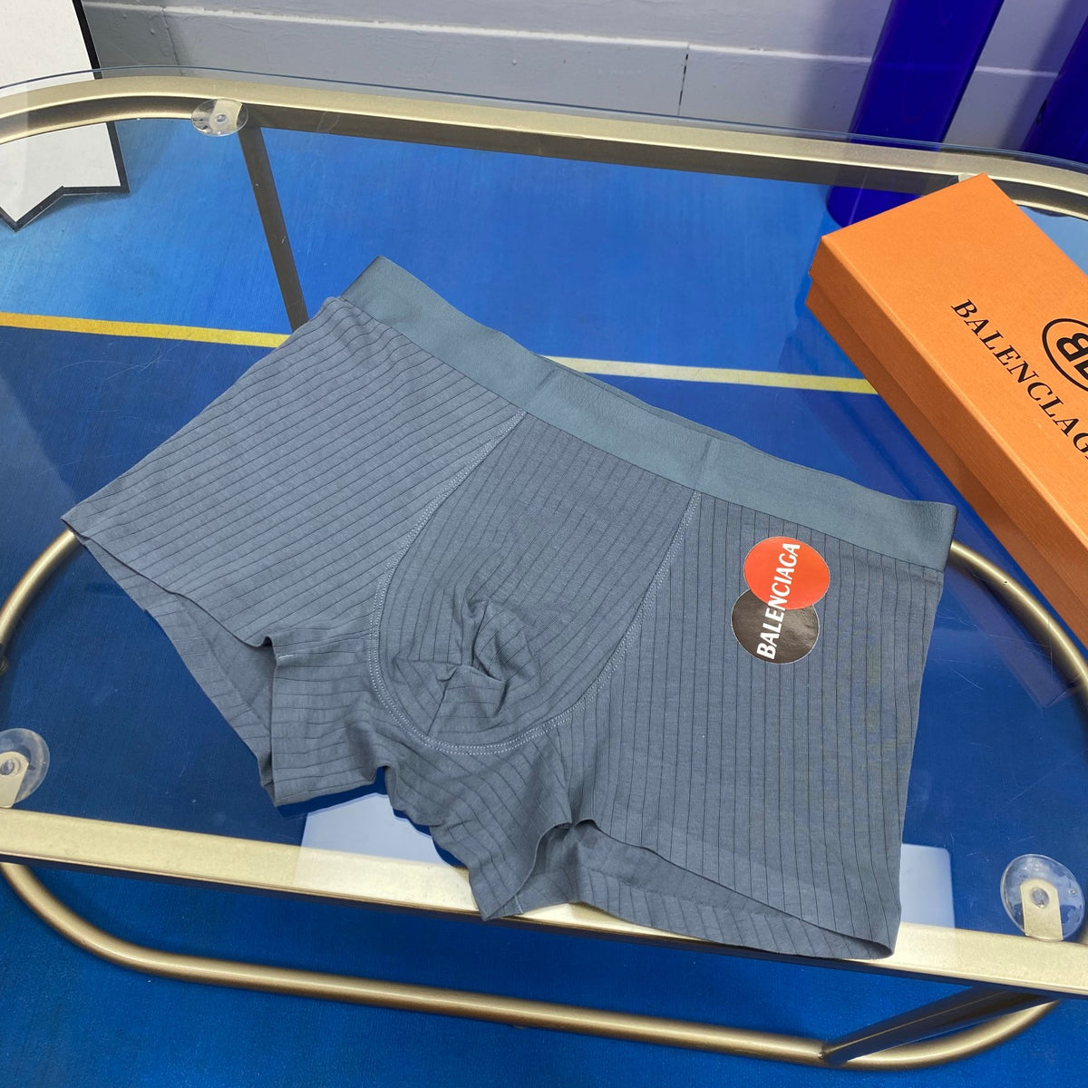 Balenciaga Cotton Visible Branded Waistband Or Emblem Details Men's Boxer Briefs - 3-Piece Box
