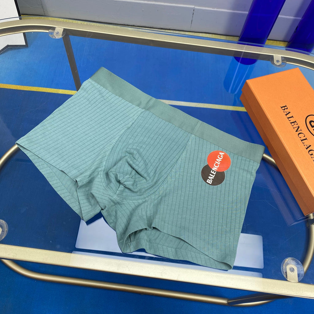 Balenciaga Cotton Visible Branded Waistband Or Emblem Details Men's Boxer Briefs - 3-Piece Box