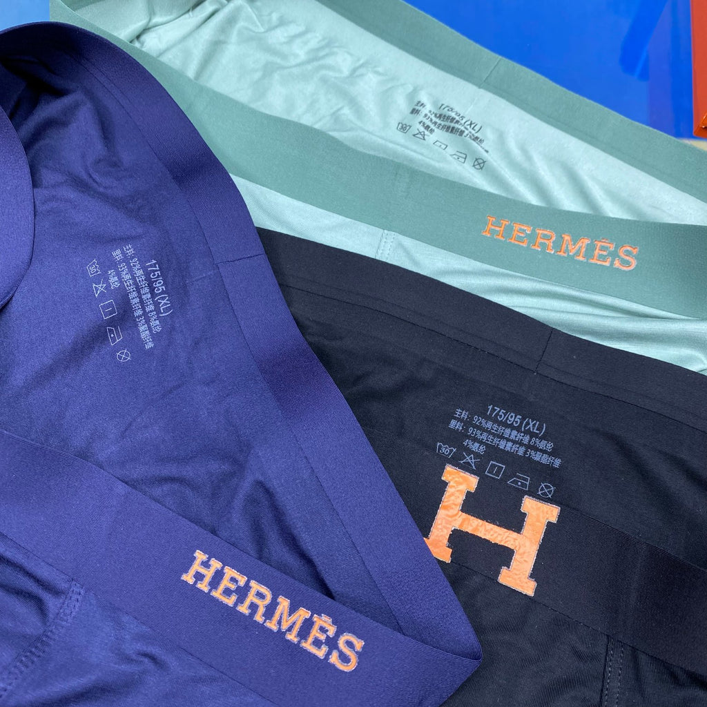 Hermes Prominent H Details Men's Boxer Briefs - 3-Piece Box