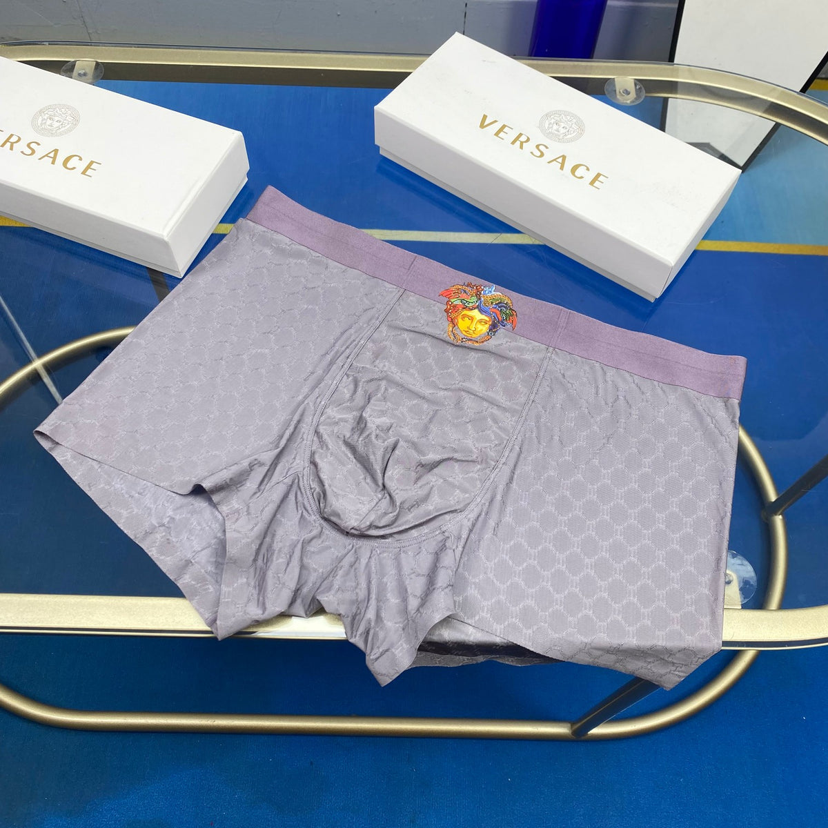 Versace Ice-Silk Men's Boxer Briefs - 3-Piece Box