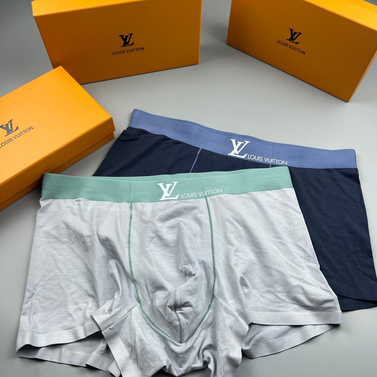 Louis Vuitton Contrast Logo Waistbands Men's Boxer Briefs - 3-Piece Box
