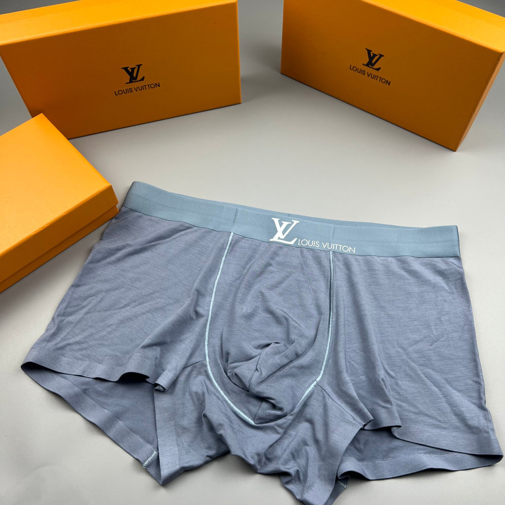 Louis Vuitton Contrast Logo Waistbands Men's Boxer Briefs - 3-Piece Box