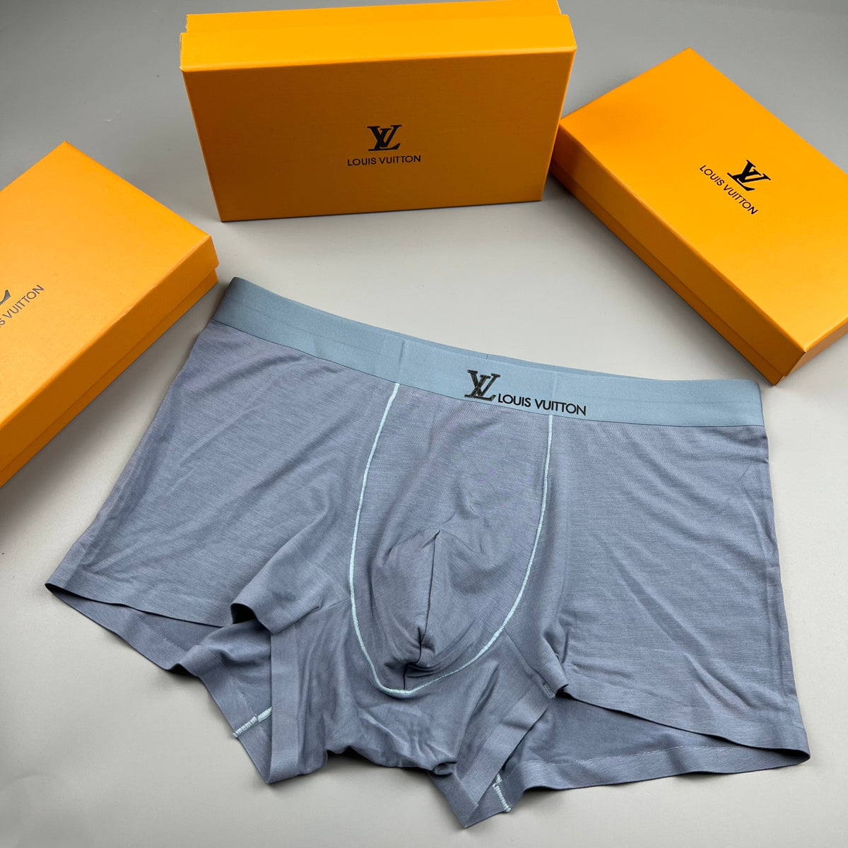 Louis Vuitton Modal Visible Colour, Waistband And Emblem Details Men's Boxer Briefs - 3-Piece Box