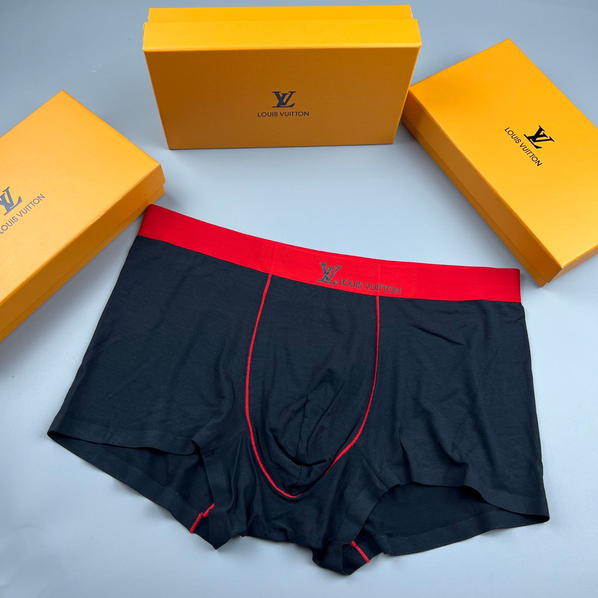 Louis Vuitton Modal Visible Colour, Waistband And Emblem Details Men's Boxer Briefs - 3-Piece Box