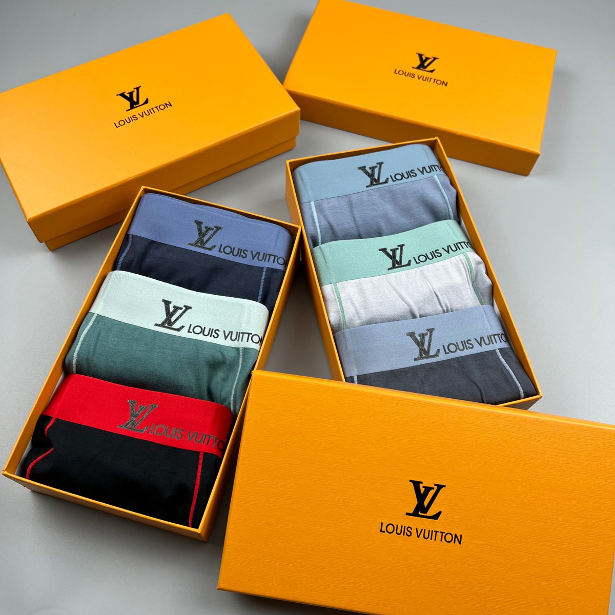 Louis Vuitton Modal Visible Colour, Waistband And Emblem Details Men's Boxer Briefs - 3-Piece Box