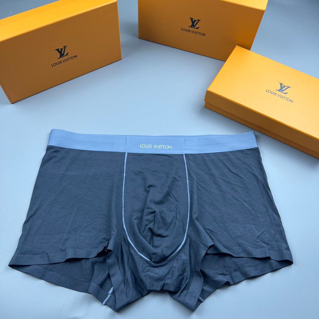 Louis Vuitton Broad Logo Waistbands Men's Boxer Briefs - 3-Piece Box