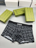 Gucci All-Over Geometric Patterns Men's Boxer Briefs - 3-Piece Box