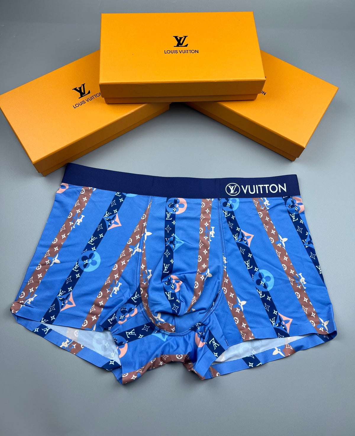 Louis Vuitton Polyester Blend Men's Boxer Briefs - 3-Piece Box