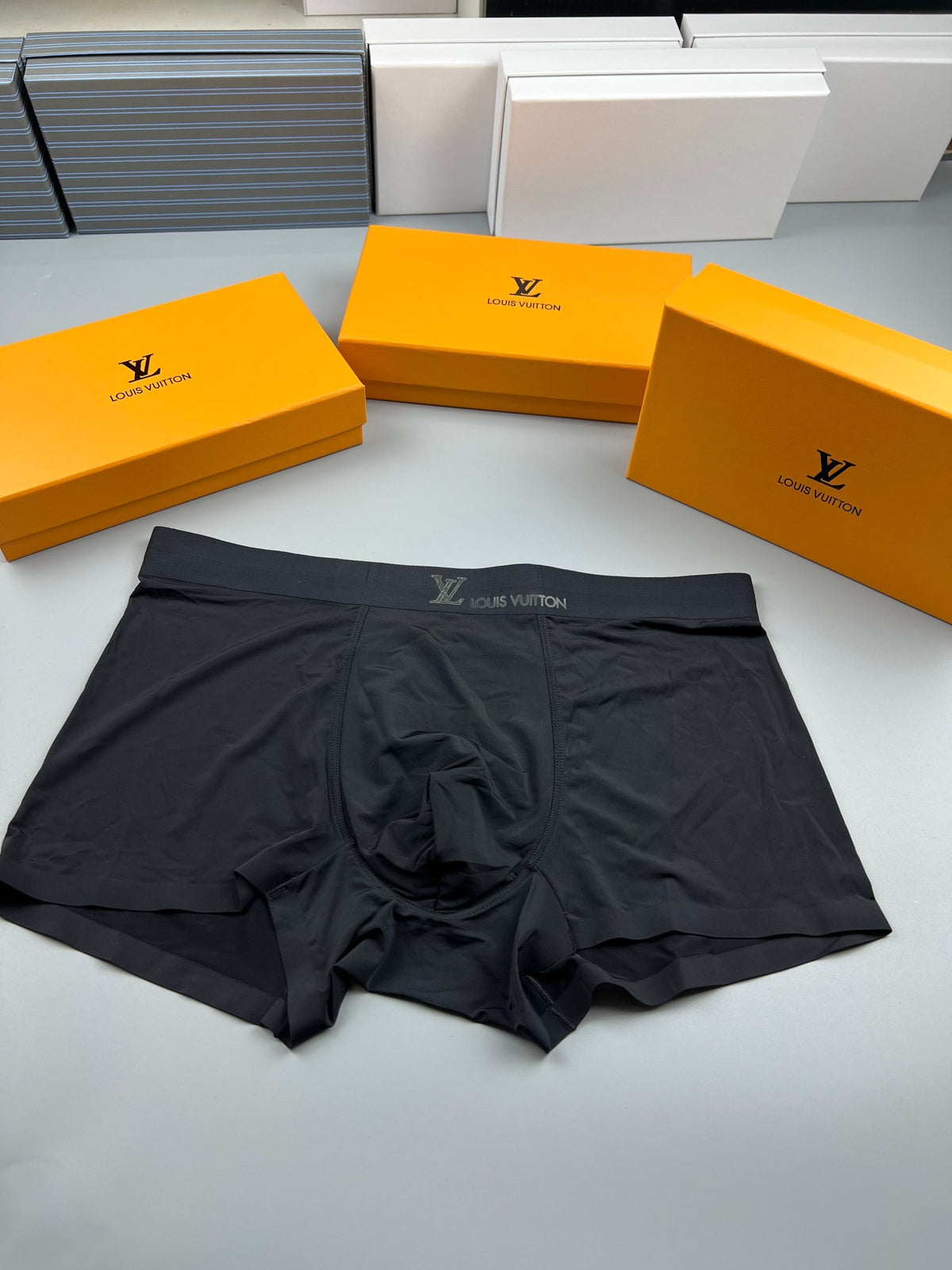 Louis Vuitton Clean Logo Waistbands Men's Boxer Briefs - 3-Piece Box