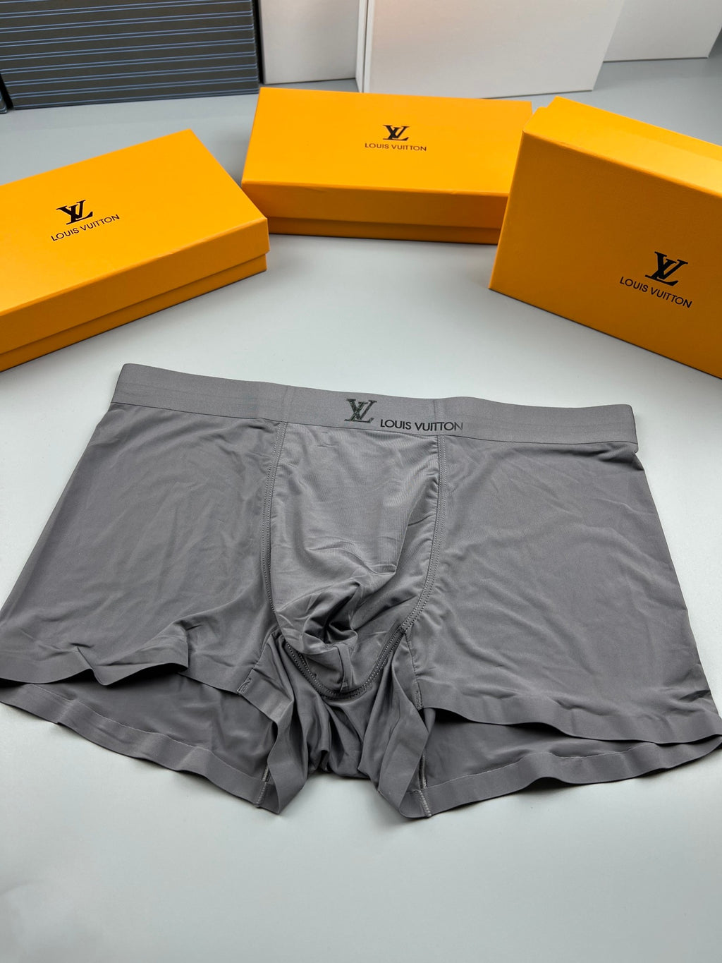 Louis Vuitton Clean Logo Waistbands Men's Boxer Briefs - 3-Piece Box